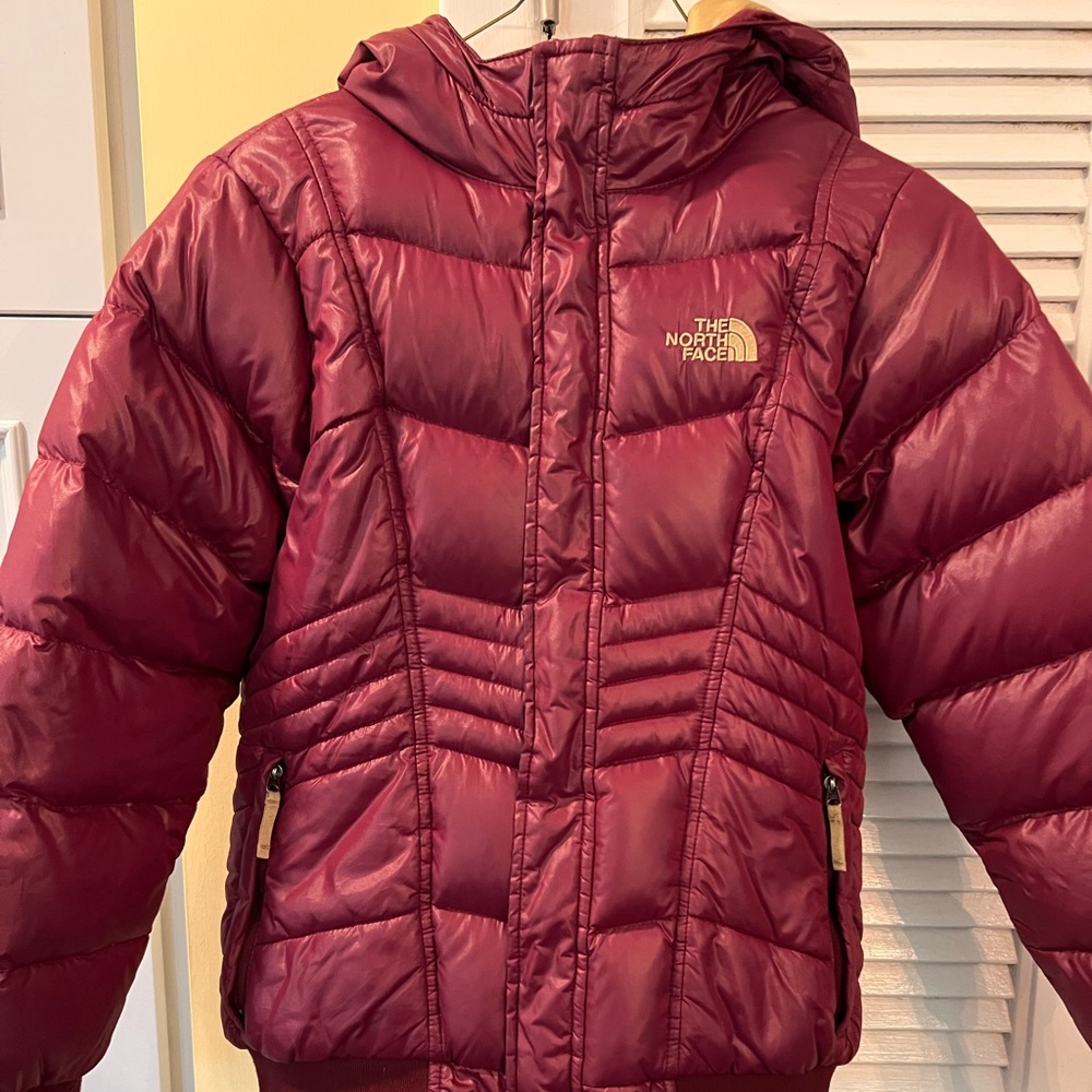 North Face Ski Coat gathered bottom